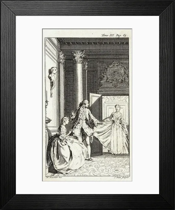 Framed Print : Illustration from Tom Jones, published 1750. Creator: Jan Punt Framed Print : Illustration from Tom Jones, published 1750. Creator: Jan Punt