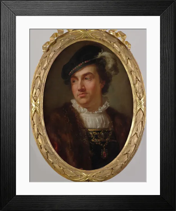 Framed Print : Portrait of Alexander Jagiellon (1461-1506), King of Poland and Grand Duke of Lithuania, 1768-1771. Creator: Bacciarelli, Marcello (1731-1818) Framed Print : Portrait of Alexander Jagiellon (1461-1506), King of Poland and Grand Duke of Lithuania, 1768-1771. Creator: Bacciarelli, Marcello (1731-1818)