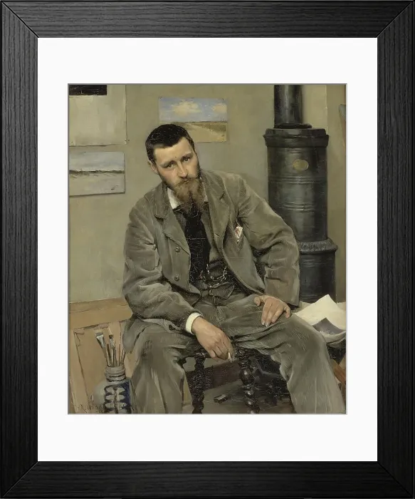 Framed Print : Portrait of the Painter Nils Kreuger, 1883. Creator: Sven Richard Bergh Framed Print : Portrait of the Painter Nils Kreuger, 1883. Creator: Sven Richard Bergh