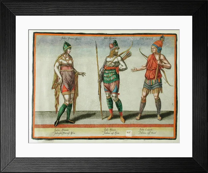Framed Print : Habitus Variarum Orbis Gentium (Costume of the Various Peoples of the World), 1581. Creator: Jean-Jacques Boissard Framed Print : Habitus Variarum Orbis Gentium (Costume of the Various Peoples of the World), 1581. Creator: Jean-Jacques Boissard