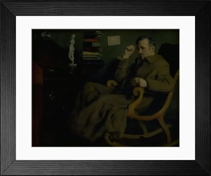 Framed Print : The Artist Pondering, 1887. Creator: Axel Helsted Framed Print : The Artist Pondering, 1887. Creator: Axel Helsted