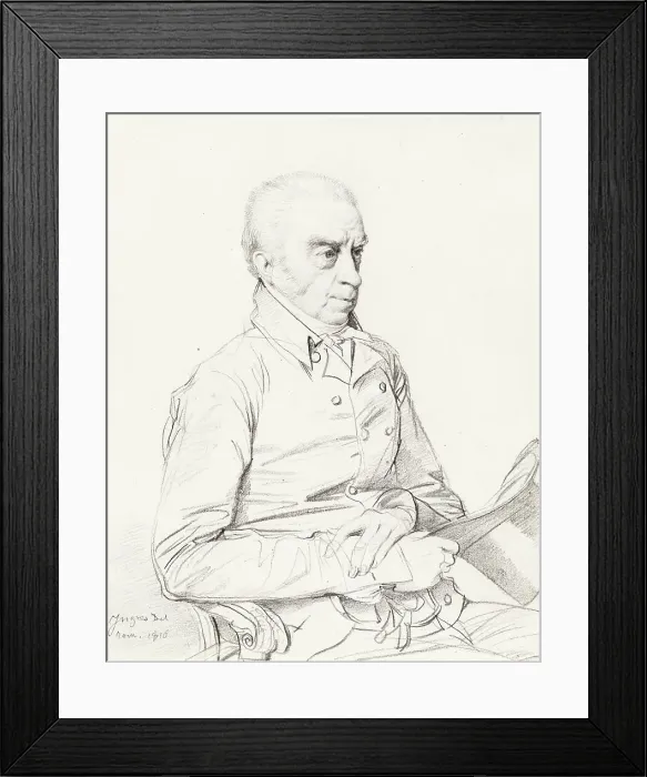 Framed Print : Portrait of Thomas Church, 1816. Creator: Jean-Auguste-Dominique Ingres Framed Print : Portrait of Thomas Church, 1816. Creator: Jean-Auguste-Dominique Ingres