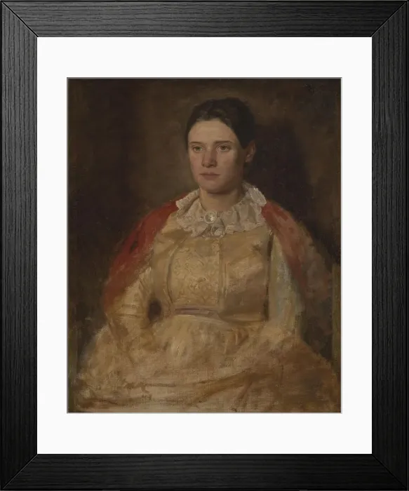 Framed Print : Agnete Skovgaard, née Lange, the artist's wife, 1887. Creator: Joakim Skovgaard Framed Print : Agnete Skovgaard, née Lange, the artist's wife, 1887. Creator: Joakim Skovgaard
