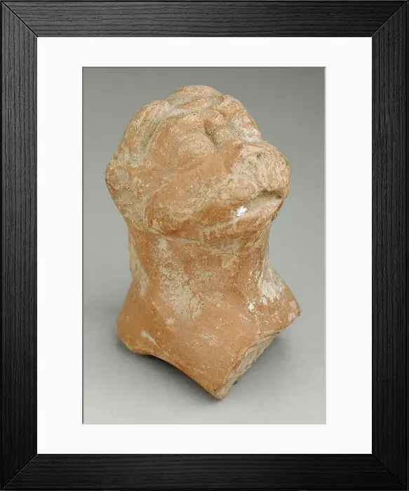 Framed Print : Lion Bust, 3rd-4th century. Creator: Unknown Framed Print : Lion Bust, 3rd-4th century. Creator: Unknown
