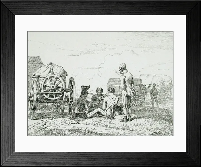 Framed Print : Soldiers Playing Cards, 1814. Creator: Johann Adam Klein Framed Print : Soldiers Playing Cards, 1814. Creator: Johann Adam Klein