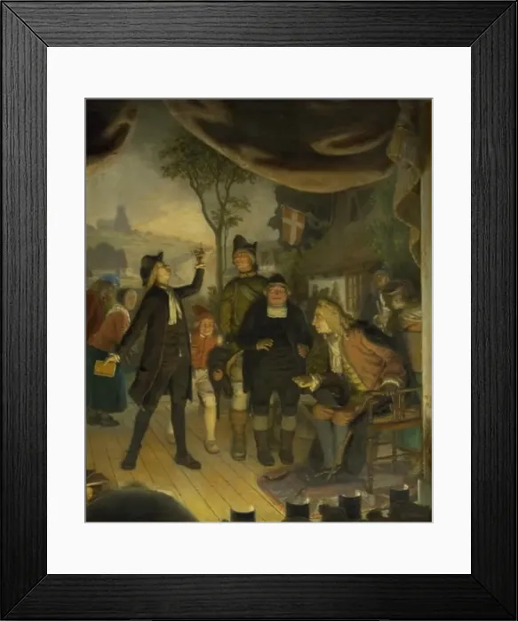 Framed Print : Ludvig Holberg Attending a Rehearsal of his Play Erasmus Montanus, Act IV, Scene 2, 1888. Creator: Lorenz Frolich Framed Print : Ludvig Holberg Attending a Rehearsal of his Play Erasmus Montanus, Act IV, Scene 2, 1888. Creator: Lorenz Frolich