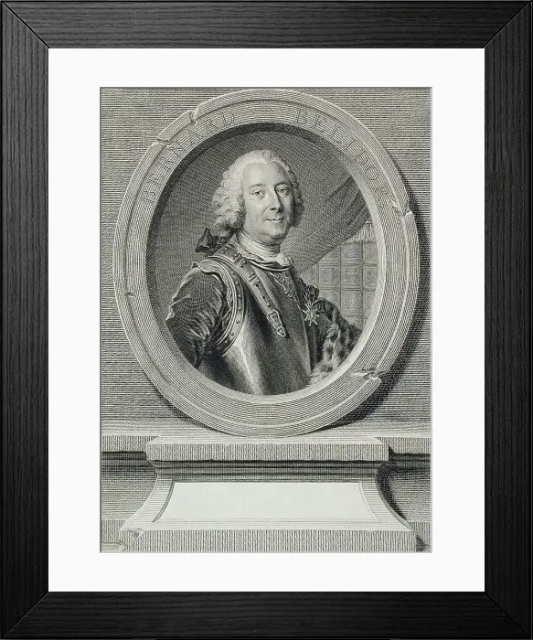 Framed Print : Bernard Belidor, 1750. Creator: Johann Georg Wille Framed Print : Bernard Belidor, 1750. Creator: Johann Georg Wille