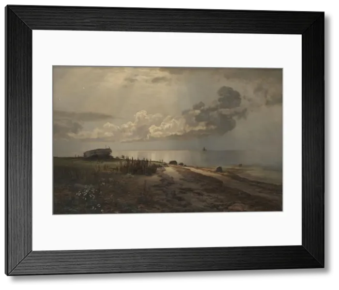 Framed Print : Strand, 1889. Creator: Janus Andreas Bartholin la Cour Framed Print : Strand, 1889. Creator: Janus Andreas Bartholin la Cour