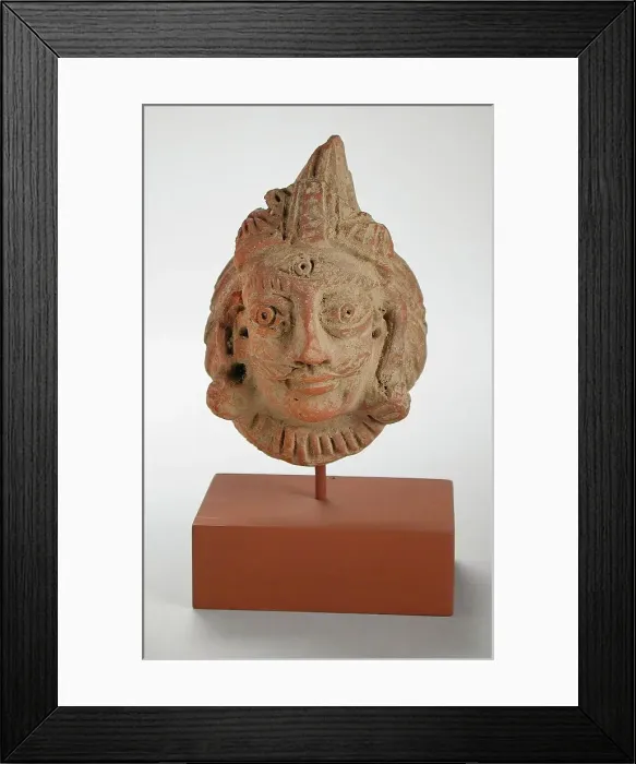 Framed Print : Head of Shiva, 4th century. Creator: Unknown Framed Print : Head of Shiva, 4th century. Creator: Unknown
