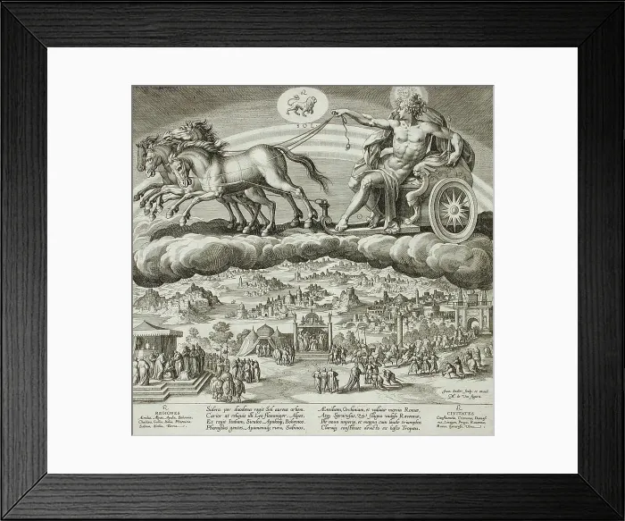Framed Print : Saturn, c1585. Creator: Johann Sadeler I Framed Print : Saturn, c1585. Creator: Johann Sadeler I