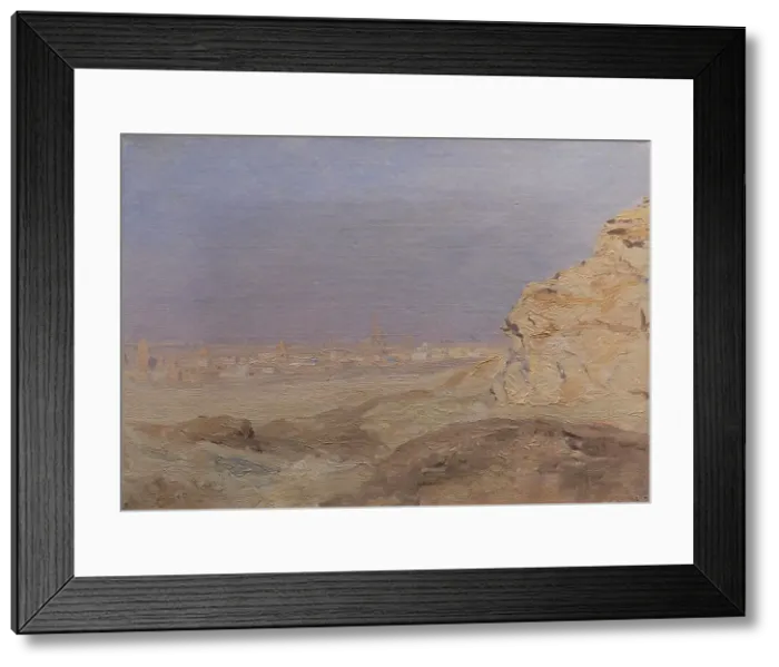 Framed Print : A View Of Cairo, 1889. Creator: Laurits Tuxen Framed Print : A View Of Cairo, 1889. Creator: Laurits Tuxen