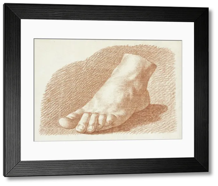 Framed Print : Foot Study, 1760. Creator: John Augustus Nahl Framed Print : Foot Study, 1760. Creator: John Augustus Nahl