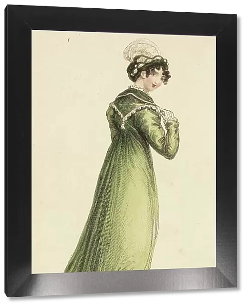 Fashion Plate (Diana Walking Dress), 1815. Creator: John Bell