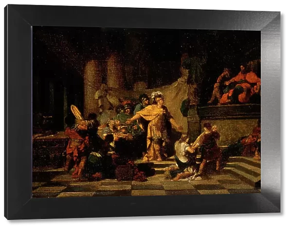Aeneas Offering Presents to King Latinus and Asking Him for the Hand of His Daughter, 1778. Creator: Jean-Baptiste Regnault