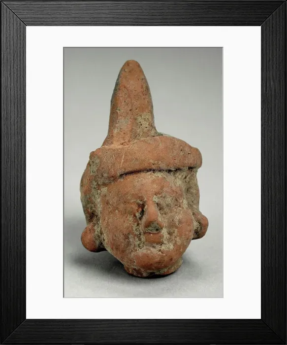Framed Print : Male Head with Hat, 4th-5th century. Creator: Unknown Framed Print : Male Head with Hat, 4th-5th century. Creator: Unknown