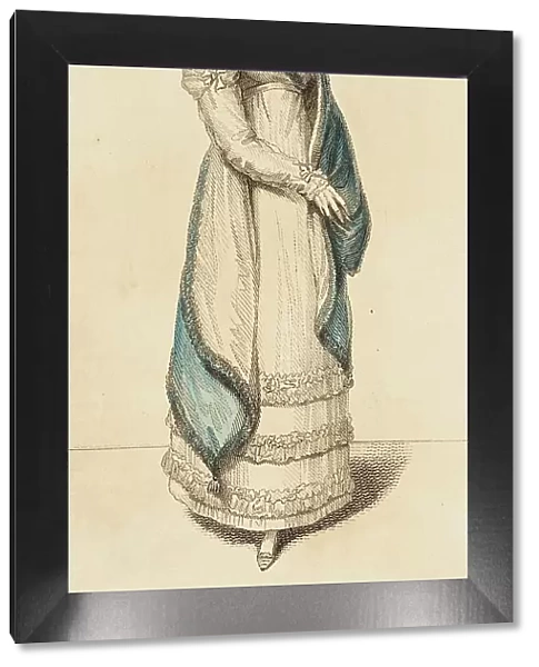 Fashion Plate (Britania Witzchoura Walking Dress), 1815. Creator: John Bell