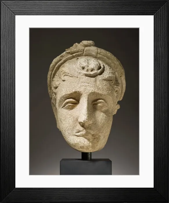 Framed Print : Head of a Mourning Female (image 2 of 6), 4th-5th century. Creator: Unknown Framed Print : Head of a Mourning Female (image 2 of 6), 4th-5th century. Creator: Unknown