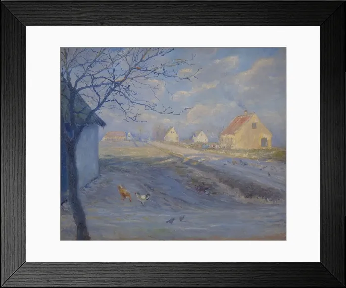 Framed Print : The Road to Copenhagen from Kastrup. The Island of Amager, 1890. Creator: Theodor Esbern Philipsen Framed Print : The Road to Copenhagen from Kastrup. The Island of Amager, 1890. Creator: Theodor Esbern Philipsen