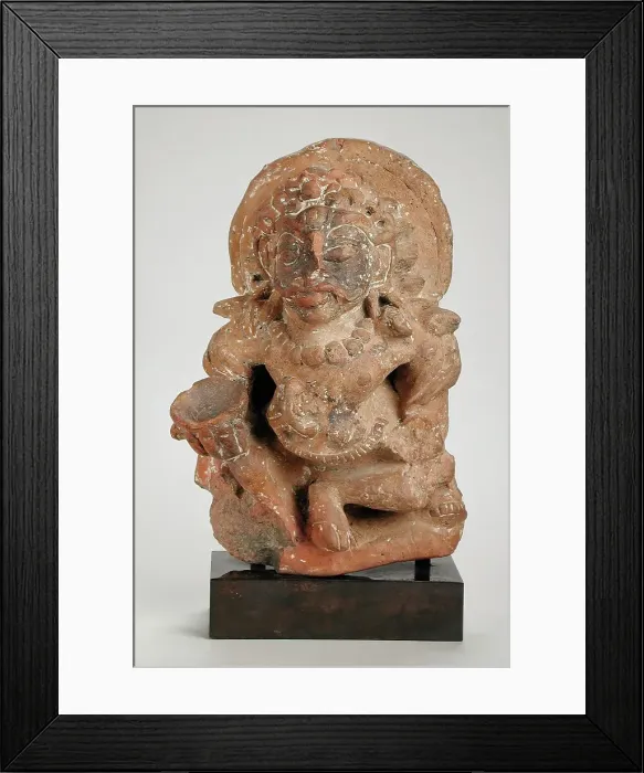 Framed Print : Kubera, the God of Riches, 5th century. Creator: Unknown Framed Print : Kubera, the God of Riches, 5th century. Creator: Unknown