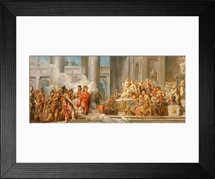 Framed Print : The Arrival of Aeneas in Carthage, between 1772 and 1774. Creator: Jean Bernard Restout Framed Print : The Arrival of Aeneas in Carthage, between 1772 and 1774. Creator: Jean Bernard Restout