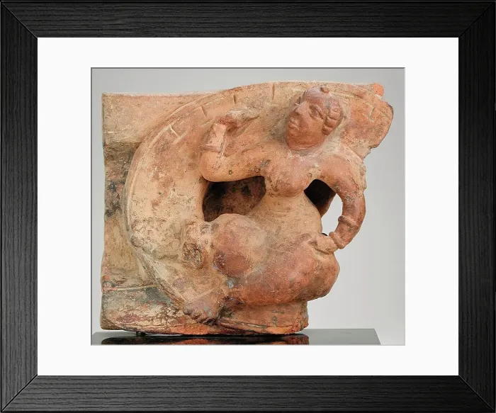 Framed Print : Architectural Panel with Goddess, 5th century. Creator: Unknown Framed Print : Architectural Panel with Goddess, 5th century. Creator: Unknown