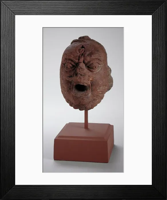 Framed Print : Head of Bhairava, 5th century. Creator: Unknown Framed Print : Head of Bhairava, 5th century. Creator: Unknown