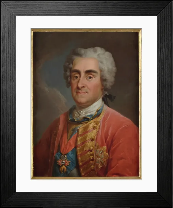 Framed Print : Portrait of Augustus II the Strong (1670-1733), 1768-1771. Creator: Bacciarelli, Marcello (1731-1818) Framed Print : Portrait of Augustus II the Strong (1670-1733), 1768-1771. Creator: Bacciarelli, Marcello (1731-1818)
