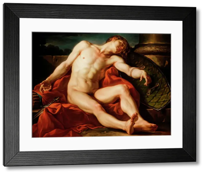 Framed Print : Death of a Gladiator, 1773. Creator: Jean Simon Berthelemy Framed Print : Death of a Gladiator, 1773. Creator: Jean Simon Berthelemy