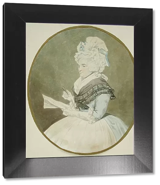 Old Lady with Magnifying Glass, between 1750 and 1824. Creator: John Downman
