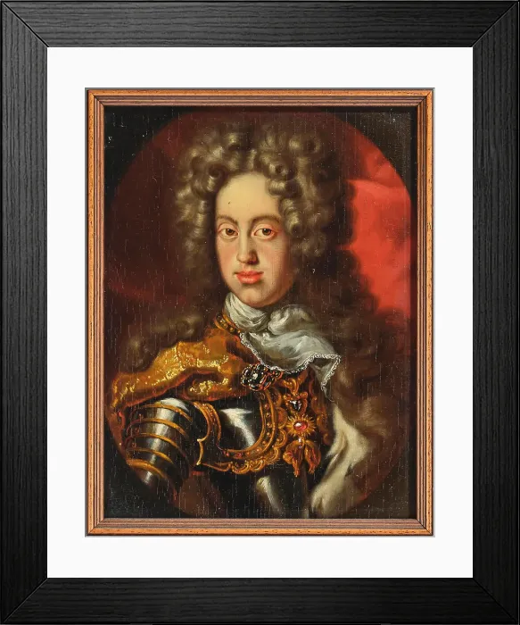 Framed Print : Portrait of Charles VI (1685-1740), Holy Roman Emperor, um 1700. Creator: Anonymous Framed Print : Portrait of Charles VI (1685-1740), Holy Roman Emperor, um 1700. Creator: Anonymous