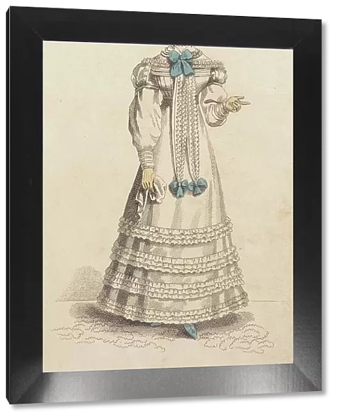 Fashion Plate (Walking Dress), 1824. Creator: John Bell