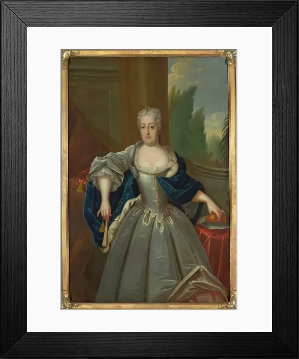 Framed Print : Portrait of Christiane Eberhardine of Brandenburg-Bayreuth (1671-1727), Electress of Saxony... c.17 Creator: Anonymous Framed Print : Portrait of Christiane Eberhardine of Brandenburg-Bayreuth (1671-1727), Electress of Saxony... c.17 Creator: Anonymous
