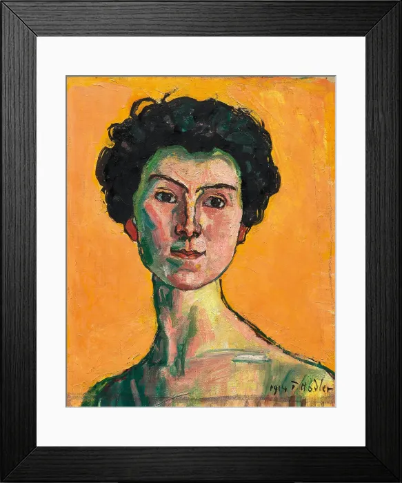 Framed Print : Portrait of Clara Pasche-Battié, 1914. Creator: Hodler, Ferdinand (1853-1918) Framed Print : Portrait of Clara Pasche-Battié, 1914. Creator: Hodler, Ferdinand (1853-1918)