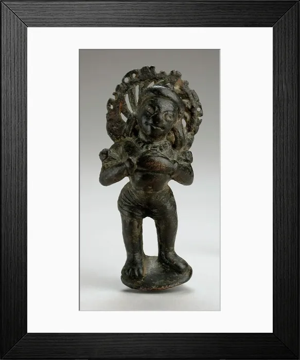 Framed Print : Vishnu's Personified Chakra, 6th century or earlier. Creator: Unknown