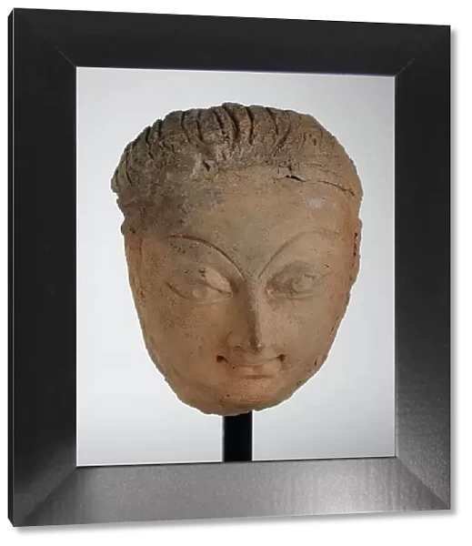 Male Head, 6th-7th century. Creator: Unknown