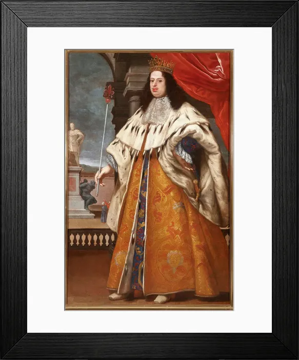 Framed Print : Portrait of Cosimo III de Medici (1642-1723), Grand Duke of Tuscany, 1676-1677. Creator: Franceschini, Baldassare, (Il Volterrano) (1611-1689) Framed Print : Portrait of Cosimo III de Medici (1642-1723), Grand Duke of Tuscany, 1676-1677. Creator: Franceschini, Baldassare, (Il Volterrano) (1611-1689)