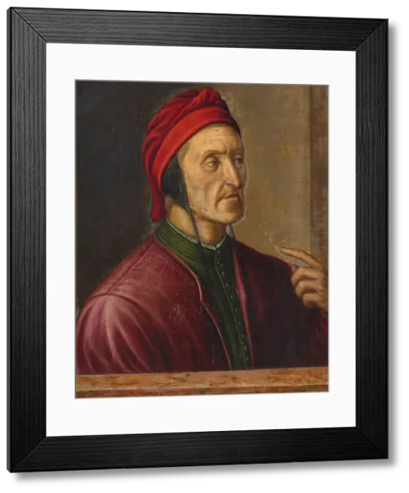 Framed Print : Portrait of Dante Alighieri (1265-1321), 16th century. Creator: Pontormo (1494-1557) Framed Print : Portrait of Dante Alighieri (1265-1321), 16th century. Creator: Pontormo (1494-1557)