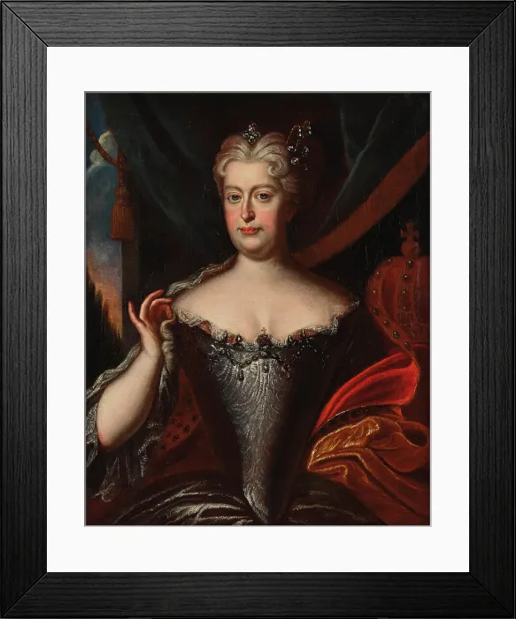 Framed Print : Portrait of Elisabeth Christine of Brunswick-Wolfenbüttel (1691-1750), Holy Roman Empress, ca 1720. Creator: Anonymous Framed Print : Portrait of Elisabeth Christine of Brunswick-Wolfenbüttel (1691-1750), Holy Roman Empress, ca 1720. Creator: Anonymous