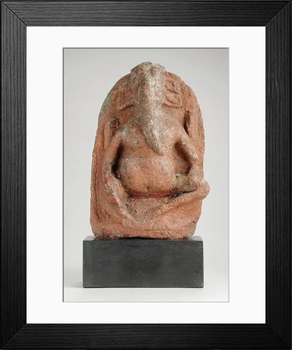 Framed Print : Ganesha, Lord of Obstacles, 7th-8th century. Creator: Unknown Framed Print : Ganesha, Lord of Obstacles, 7th-8th century. Creator: Unknown