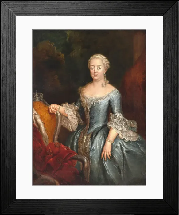 Framed Print : Portrait of Elisabeth Christine of Brunswick-Wolfenbüttel (1691-1750), Holy Roman Empress. Creator: Anonymous Framed Print : Portrait of Elisabeth Christine of Brunswick-Wolfenbüttel (1691-1750), Holy Roman Empress. Creator: Anonymous