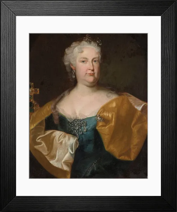Framed Print : Portrait of Elisabeth Christine of Brunswick-Wolfenbüttel (1691-1750), Holy Roman... after 1737. Creator: Anonymous Framed Print : Portrait of Elisabeth Christine of Brunswick-Wolfenbüttel (1691-1750), Holy Roman... after 1737. Creator: Anonymous
