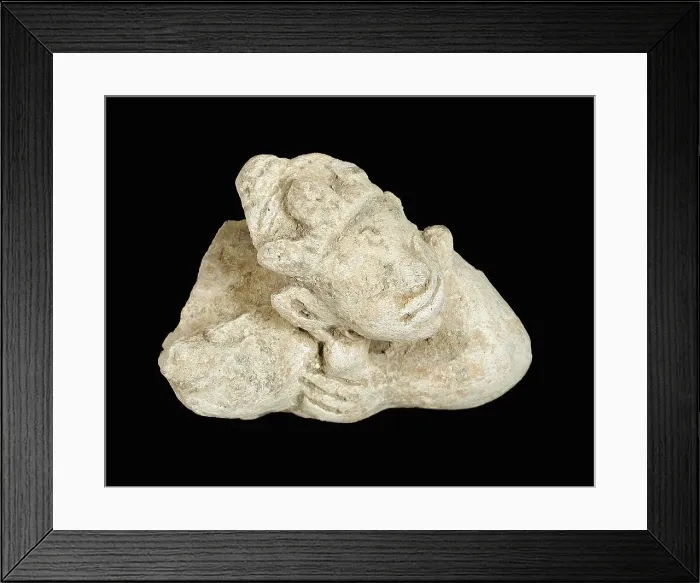 Framed Print : Fragment of Male Figure, 7th-8th century. Creator: Unknown Framed Print : Fragment of Male Figure, 7th-8th century. Creator: Unknown