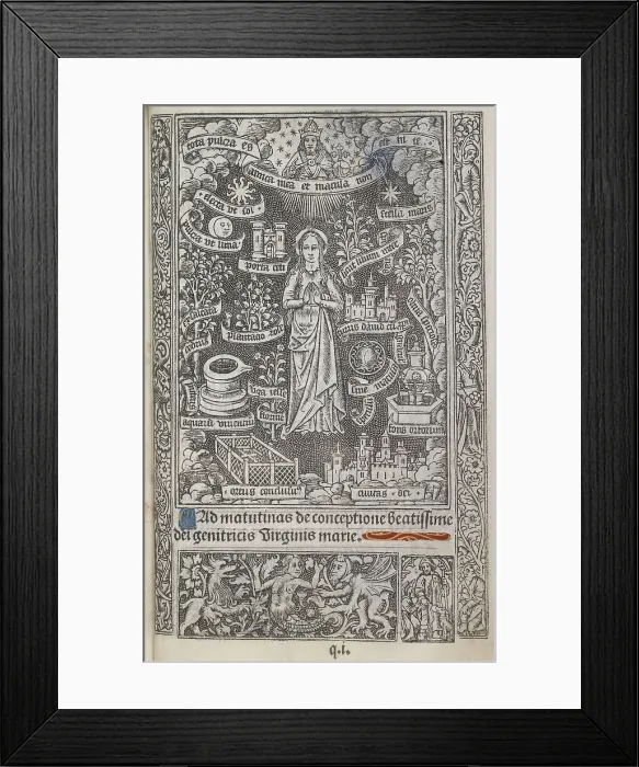 Framed Print : The Virgin Mary, 1503. Creator: Master of Anne de Bretagne