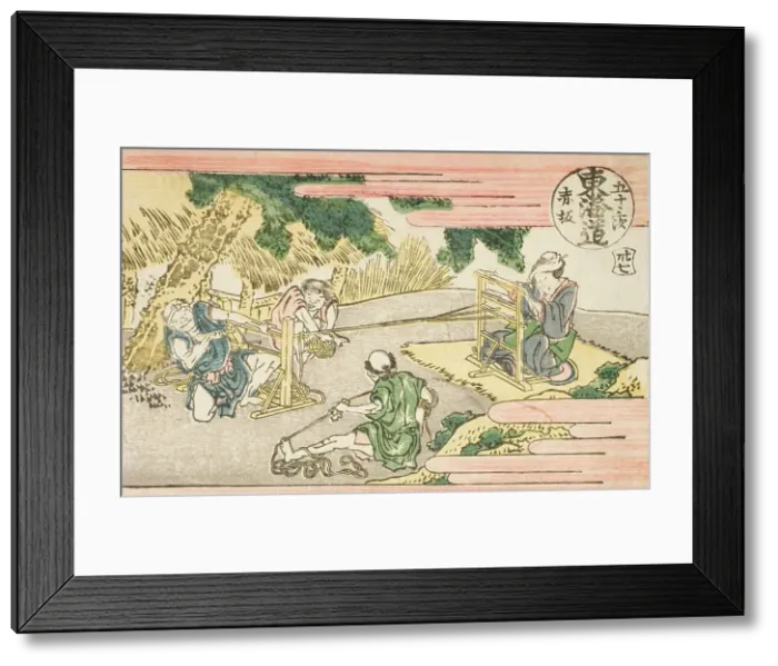 Framed Print : Akasaka (numbered 37)'; Fujikawa (numbered 38) (image 4 of 4), c1802. Creator: Hokusai. Akasaka (numbered 37)'; Fujikawa (numbered 38) (image 4 of 4), c1802. Creator: Hokusai Framed Print : Akasaka (numbered 37)'; Fujikawa (numbered 38) (image 4 of 4), c1802. Creator: Hokusai. Akasaka (numbered 37)'; Fujikawa (numbered 38) (image 4 of 4), c1802. Creator: Hokusai