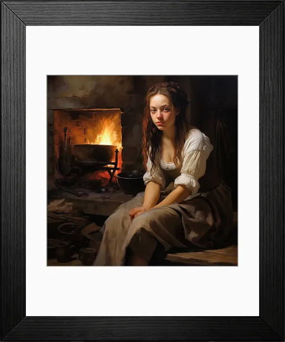 Framed Print : AI Image - Illustration of Cinderella, 2023. Creator: Heritage Images Framed Print : AI Image - Illustration of Cinderella, 2023. Creator: Heritage Images