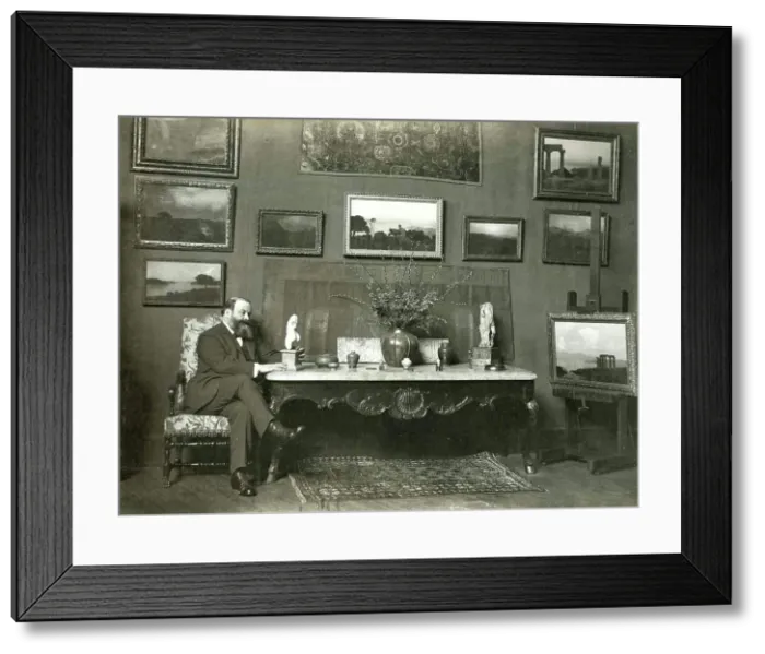 Framed Print : Portrait of Émile-René Ménard (1862-1930), 1910. Creator: Anonymous Framed Print : Portrait of Émile-René Ménard (1862-1930), 1910. Creator: Anonymous