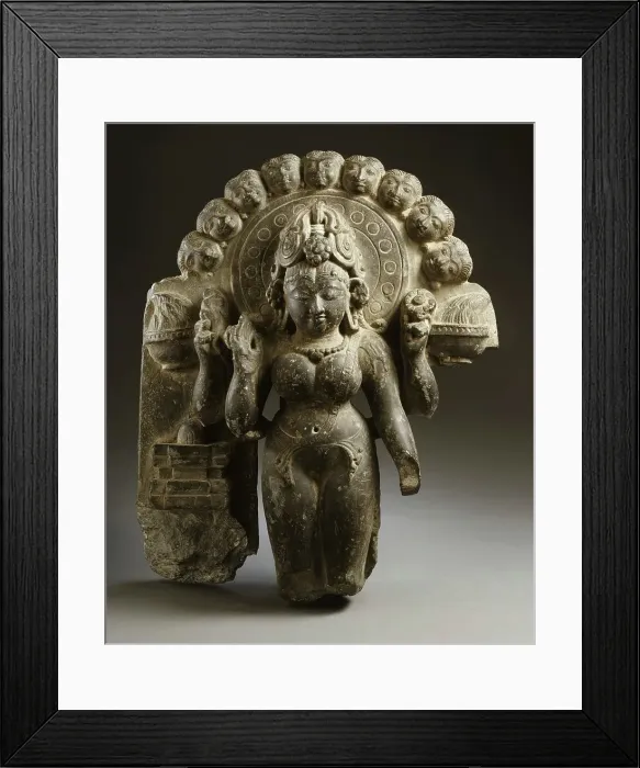 Framed Print : Parvati Performing the Panchatapas (Five Austerities) Ritual, 8th-9th century. Creator: Unknown Framed Print : Parvati Performing the Panchatapas (Five Austerities) Ritual, 8th-9th century. Creator: Unknown