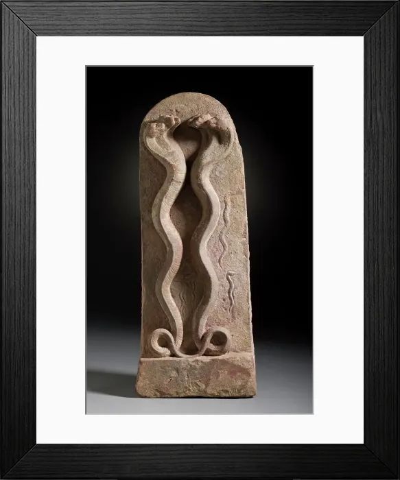 Framed Print : Serpent Deities, 9th century. Creator: Unknown Framed Print : Serpent Deities, 9th century. Creator: Unknown