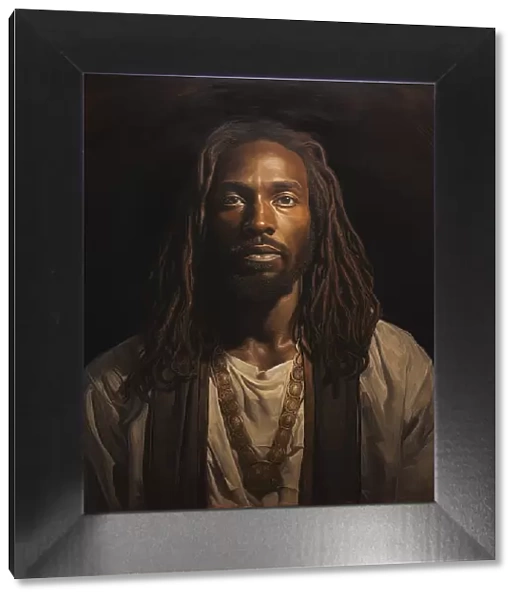 AI Image - Illustration of Black Jesus Christ, 2023. Creator: Heritage Images