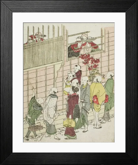 Framed Print : Dutchmen's Quarters, c1802. Creator: Hokusai Framed Print : Dutchmen's Quarters, c1802. Creator: Hokusai